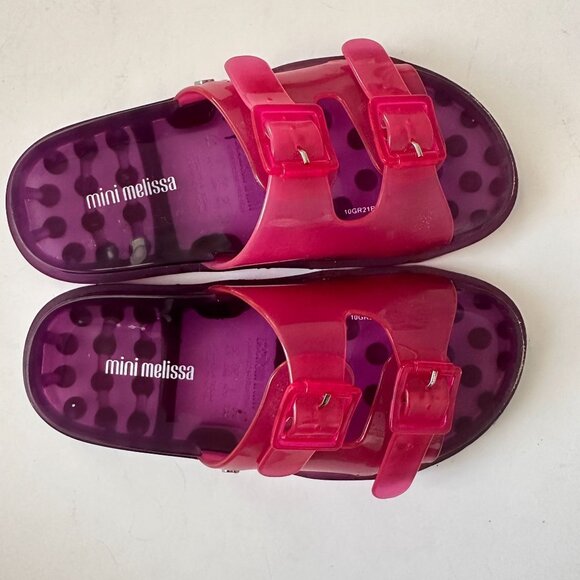 Mini Melissa Wide Slide urple Slip ons Sandals Size US1 - Picture 6 of 13